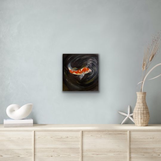 Koi Fish Oil Painting